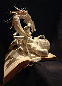 Image of Blair Boyer's altered book, Changing Tides.